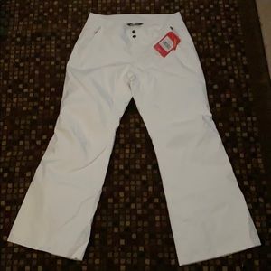 North Face White Snow Pants